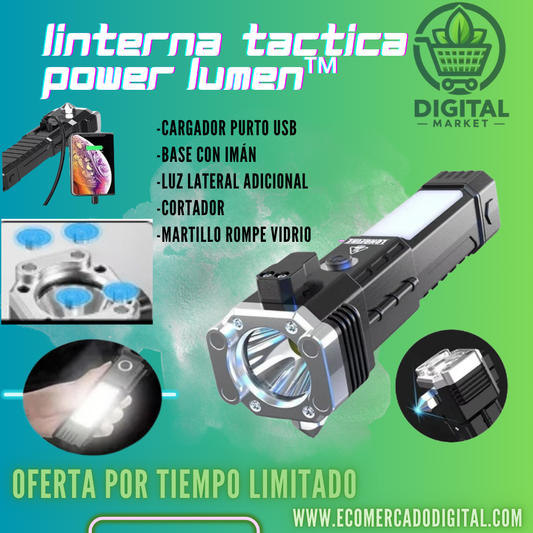 Power Lumen™  Linterna multifuncional 4 en 1